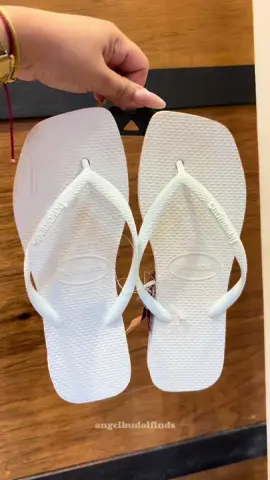 Ang linis tignan kapag white 😍 ~ square cut ~ #slimsquare #flipflops #havaianas #original #fyp #foryou 
