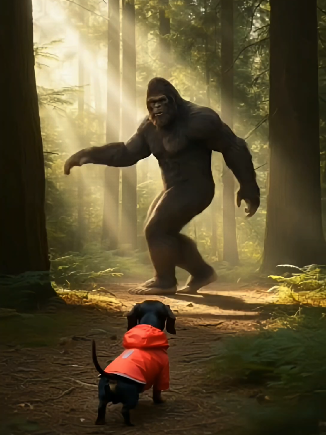 Bigfoot Moonwalk Dancing to Michael Jackson  #viraldance #Moonwalk #michaeljackson #Bigfoot #doggo #fyp #ai  #familytiktok #sasquatch #dance #dancechallenge #ai #unfreezemyacount 