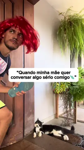 Preciso falar com você é o chinelo na mão  🩴😒  #gato #fugindo #humor #mãe #comedia #gatosengraçados  