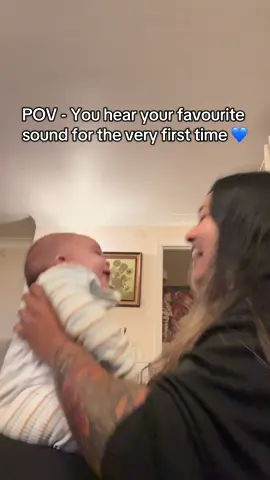 My heart melted 😍💙 #babylaugh #firstgiggle #babytiktok #Love #babiesoftiktok #fyp 