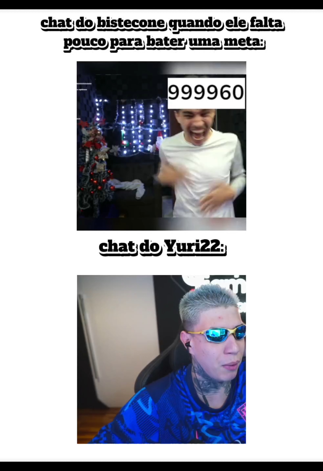 o chat é fd kkkkk 🤣 . . . . #bistecone #yuri22 #resenhudo #yuri22clips #chat 