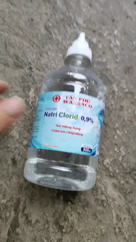 Nước Muối Sinh, Lý Clorio Clorid 0,9% | Dùng Súc Miệng Sát Khuẩn, Rửa Vết Thương Chai 500ml Chuẩn Y Tế