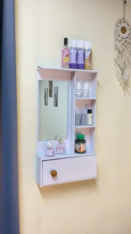 Cermin rias minimalis 🤍#cerminrias #rakkosmetik #raklacikosmetik #rakserbaguna #rakminimalis 