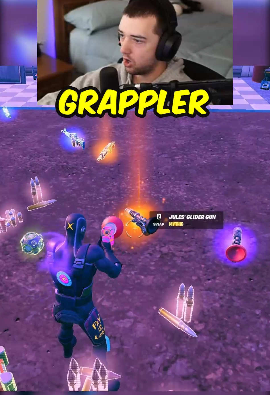 Unreal Rank Mythic Grappler Destruction 😳 #fortnite #fortniteclips 