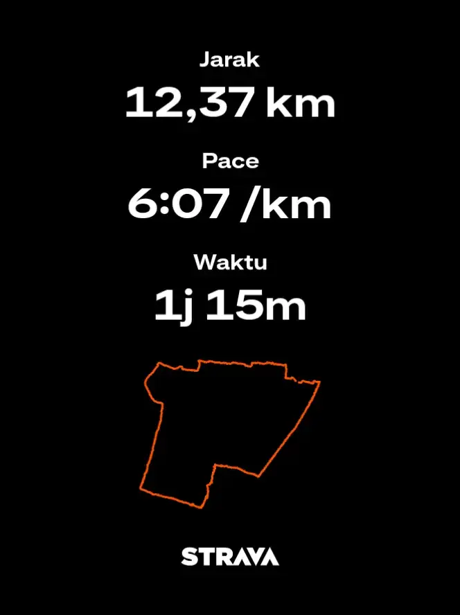 percaya tidak? aku si tidak... lariin aja...  #morningrun #pelarifomo #mulaiajadulu #strava #Running #fyp 