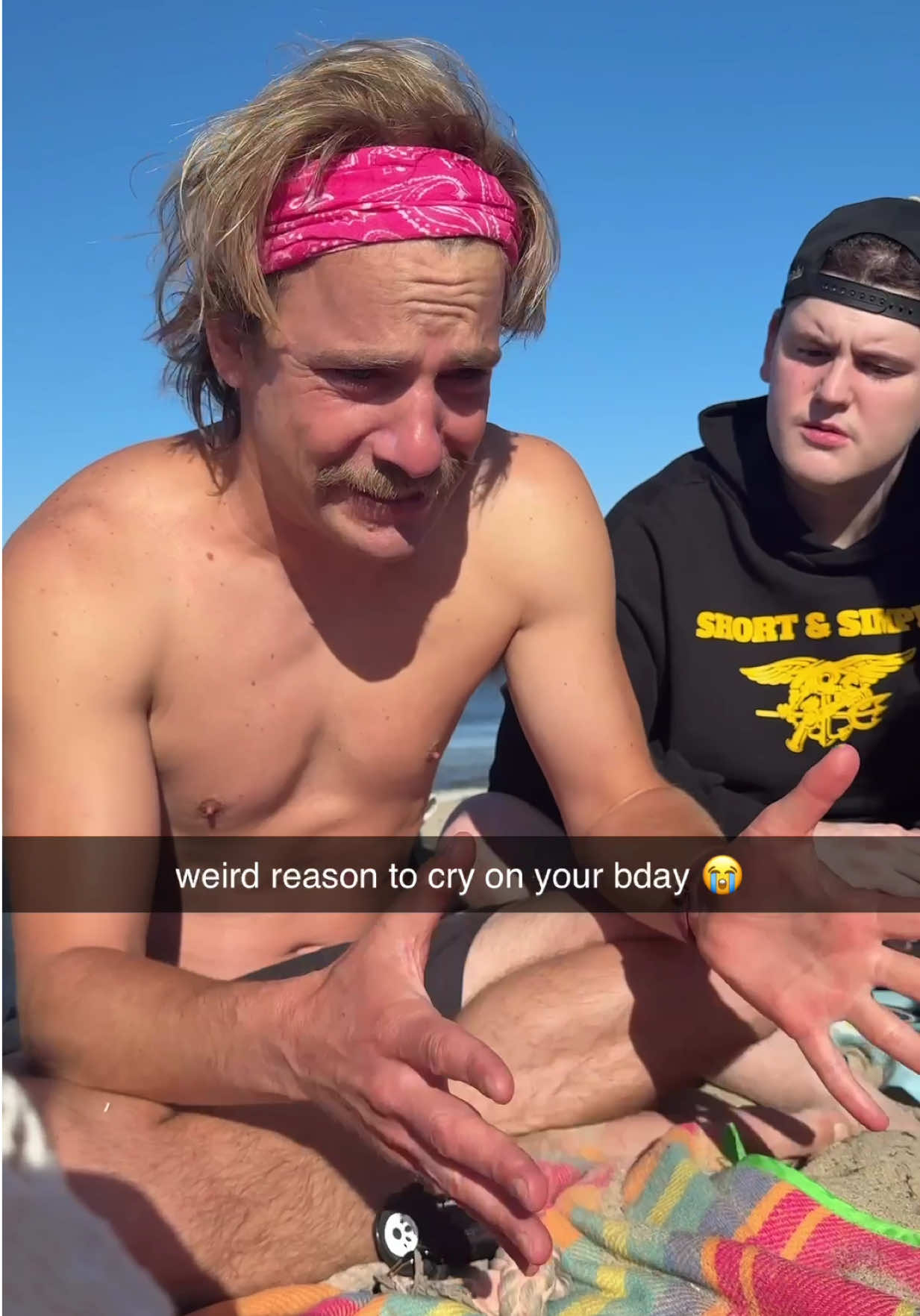 he’s having his mid life crisis already 🥺