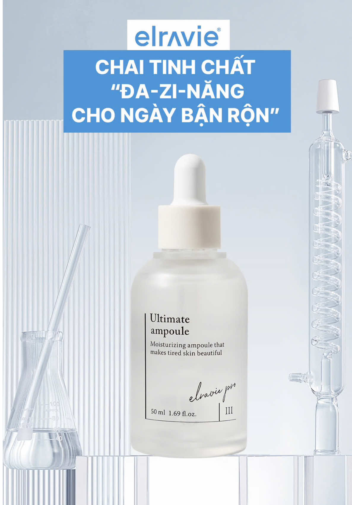 Bận rộn đến mấy vẫn không lo da xuống cấp với tinh chất Ultimate của Elravie 💎 #elravie #botoxdangboi #Munapsys #Elravievietnam #chamsocda #skincare #duocmypham #ultimate #xuhuong #peptide #UltimateAmpoule #chonglaohoa #trehoada 