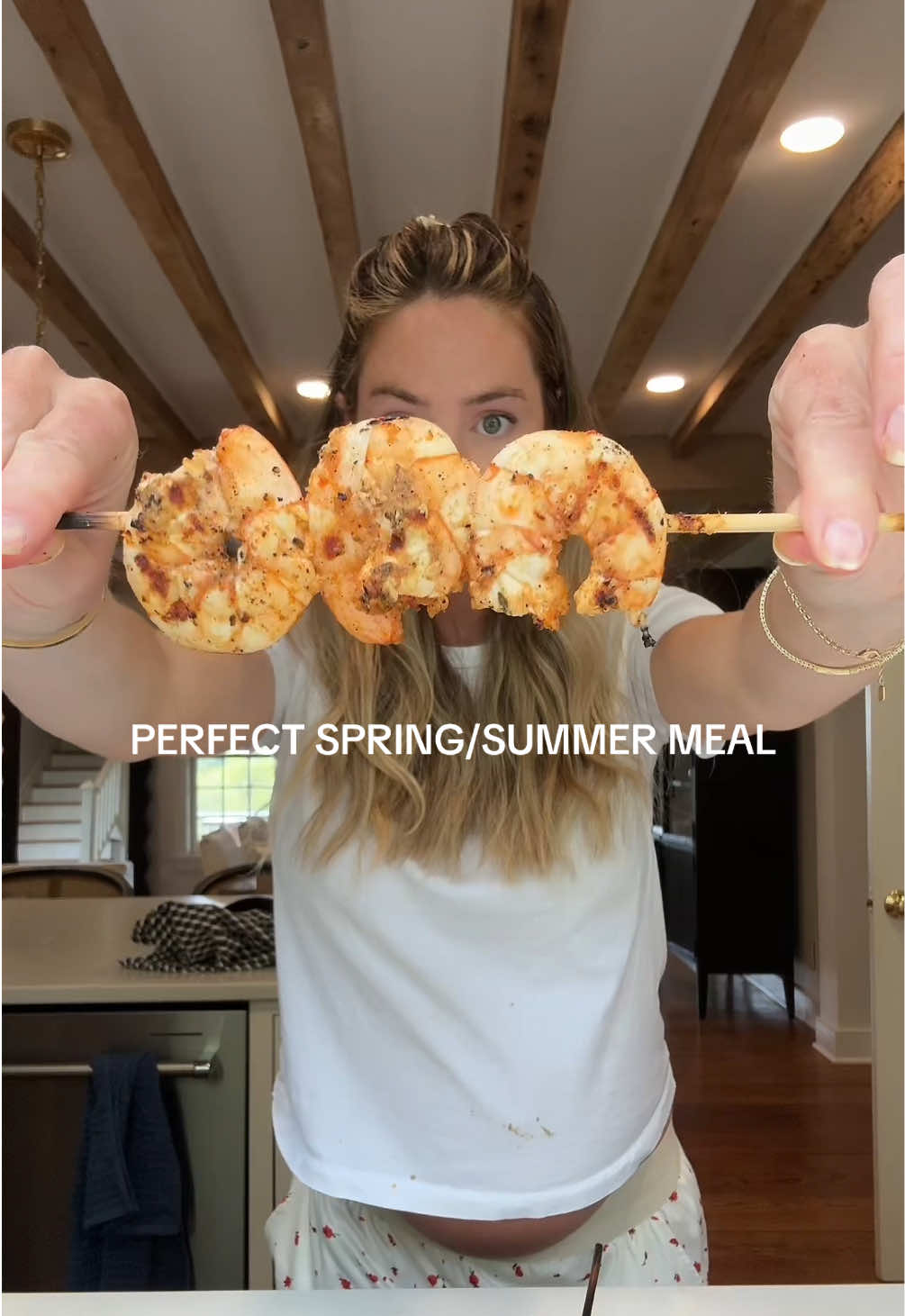 SHRIMP SEASON 🍤 and why do they only have the fried shrimp emoji that’s not right #DinnerIdeas 