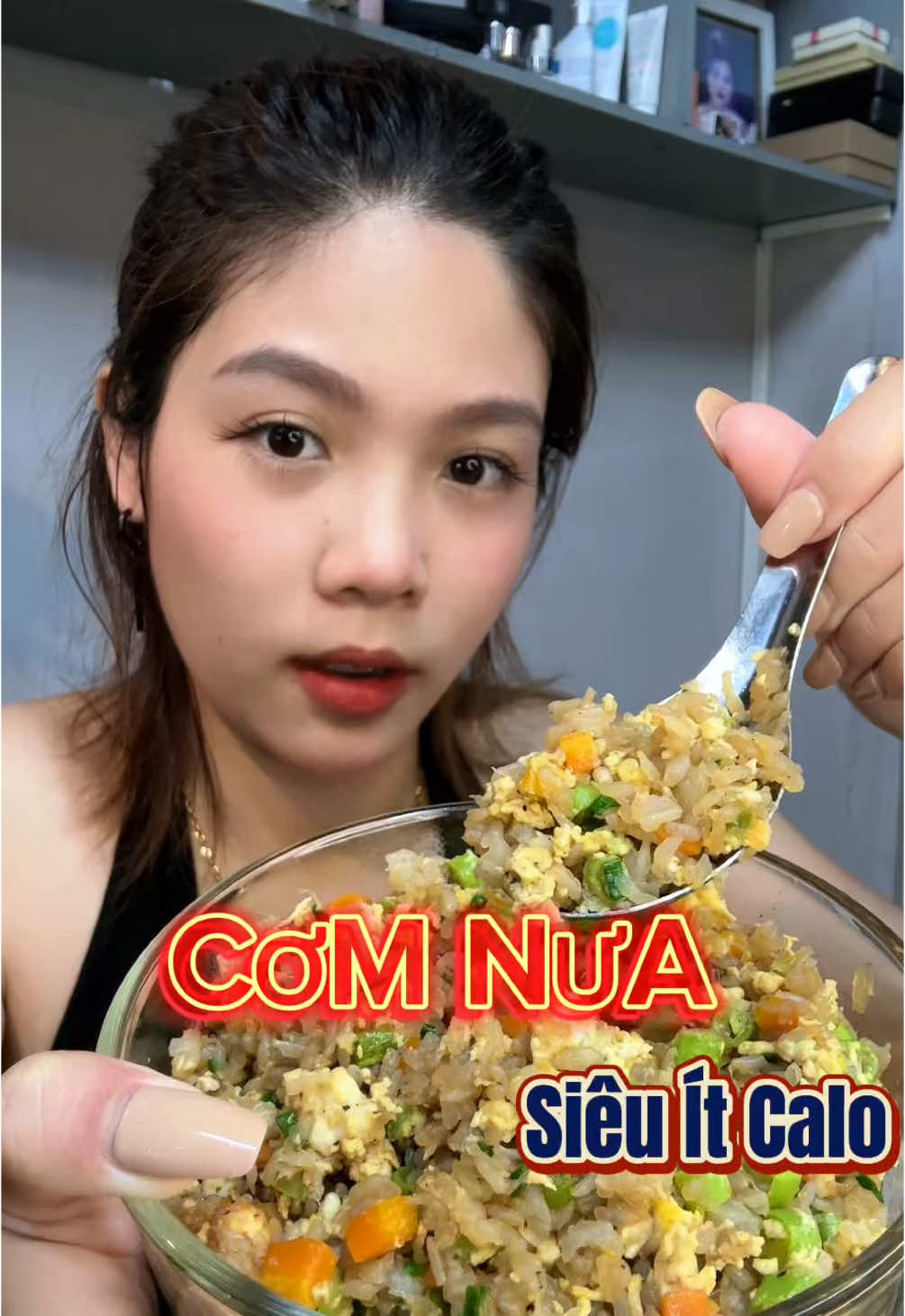 Vừa ngon vừa khoẻ luôn nè mấy bà #mukbang #mukbangvideo #búnnưa #eatclean #healthy #thamhutcalo #cơmrang #cơmchiên #cơmnhà #thimucbang 