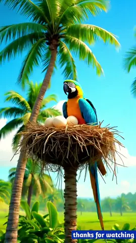 A huge snake ate the parrot's babies #ai #shorts #monkey 