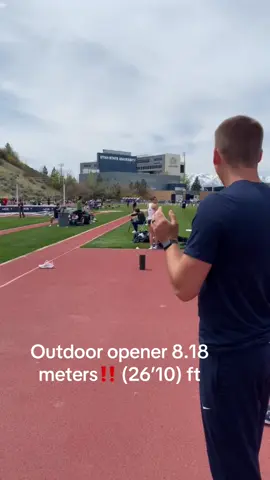 Long jump season opener, first jump series since indoor nationals in February! #trackandfield #longjumper #sprinting #viral 