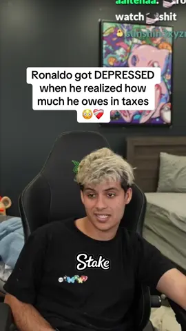 Ronaldo got DEPRESSED when he realized how much he owes in taxes😳❤️‍🩹#stableronaldo #faze #fazeclan 