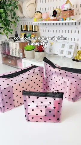 combo 3 túi đựng mỹ phẩm 👛#tuidungmypham #tuimypham #tuidungdotrangdiem #review #xh #combotuidungmypham #viralvideo #fyp #thaothichriviu #muataitiktok 