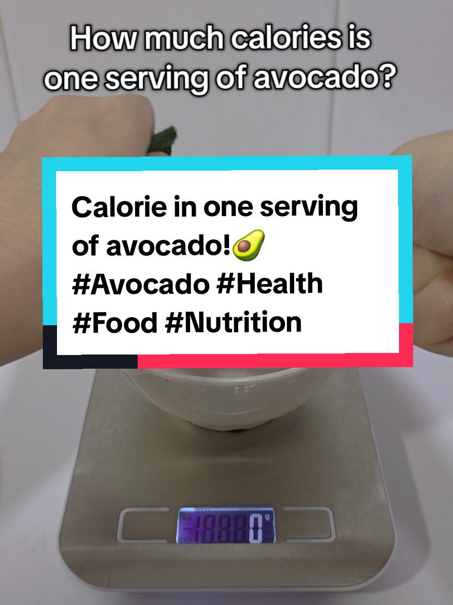 How many calories in one servinf of avocado? Avocados are packed with healthy fats, fiber, potassium, and vitamins that boost heart health, support digestion, and keep your skin glowing! Eat smart, stay strong! #AvocadoLove #HealthyEating #NutritionFacts #superfood 