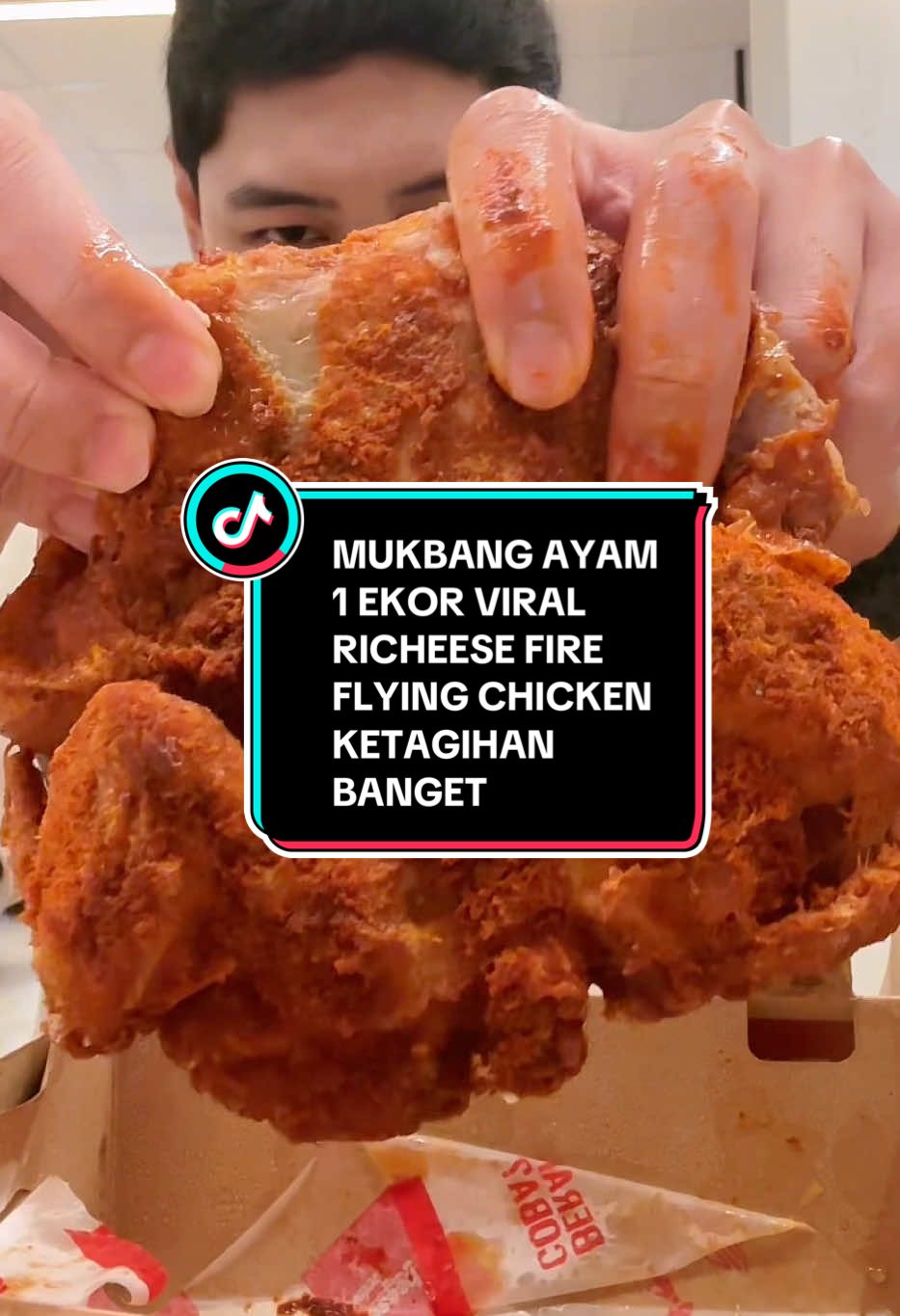 Mukbang ayam 1 ekor yang lagi Viral di tiktok, Richeese Factory Flying Chicken 1 ekor emang seenak itu asin gurih, 2 minggu sekali mukbang ayam richeese 1 ekor, nagih banget, apalagi suka ada promo 140 RIBU dapet 4 NASI 4 MINUM dan 1 AYAM EKOR, kamu wajib coba!!! #richeesefactory #richeese #richeeseflyingchicken #ayam1ekorutuh #ayam1ekor #richeeselekor #makananpedas #kulinertiktok