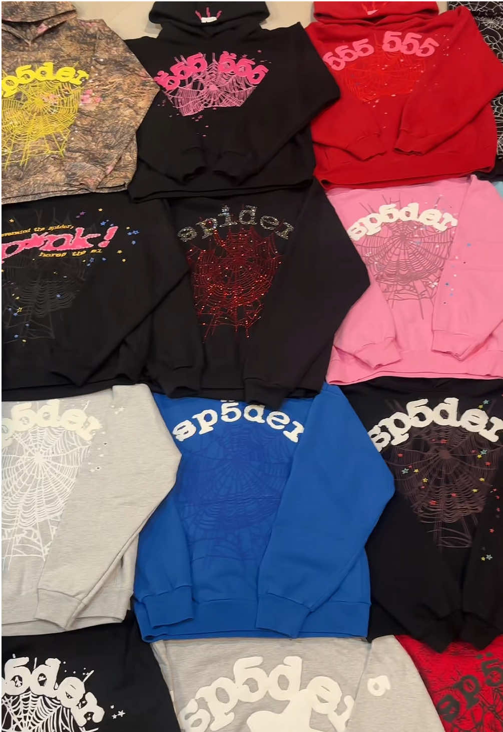 Sp5der hoodies / singles & bulk available / instagram @theexoticvault_ for bulk inquiries / #foryou #foryoupage #explore #theexoticvault #fy #fyp #sp5der #sp5derworldwide #sp5derhoodie #spiderworldwide #spiderhoodie #spider #youngthug #whatthehelly #theexoticvault #exoticvault