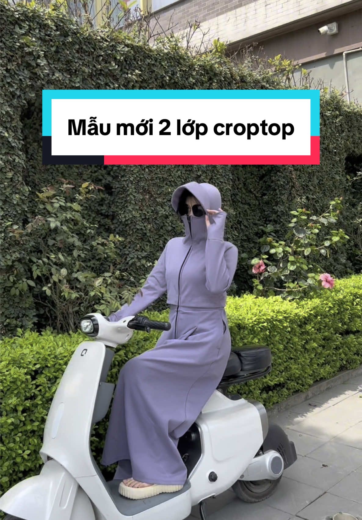 Mẫu mới các chị ơi, 2 lớp dáng croptop dày dặn chống mọi loại nắng và tia uv lun ạ #xuhuong #august2002 