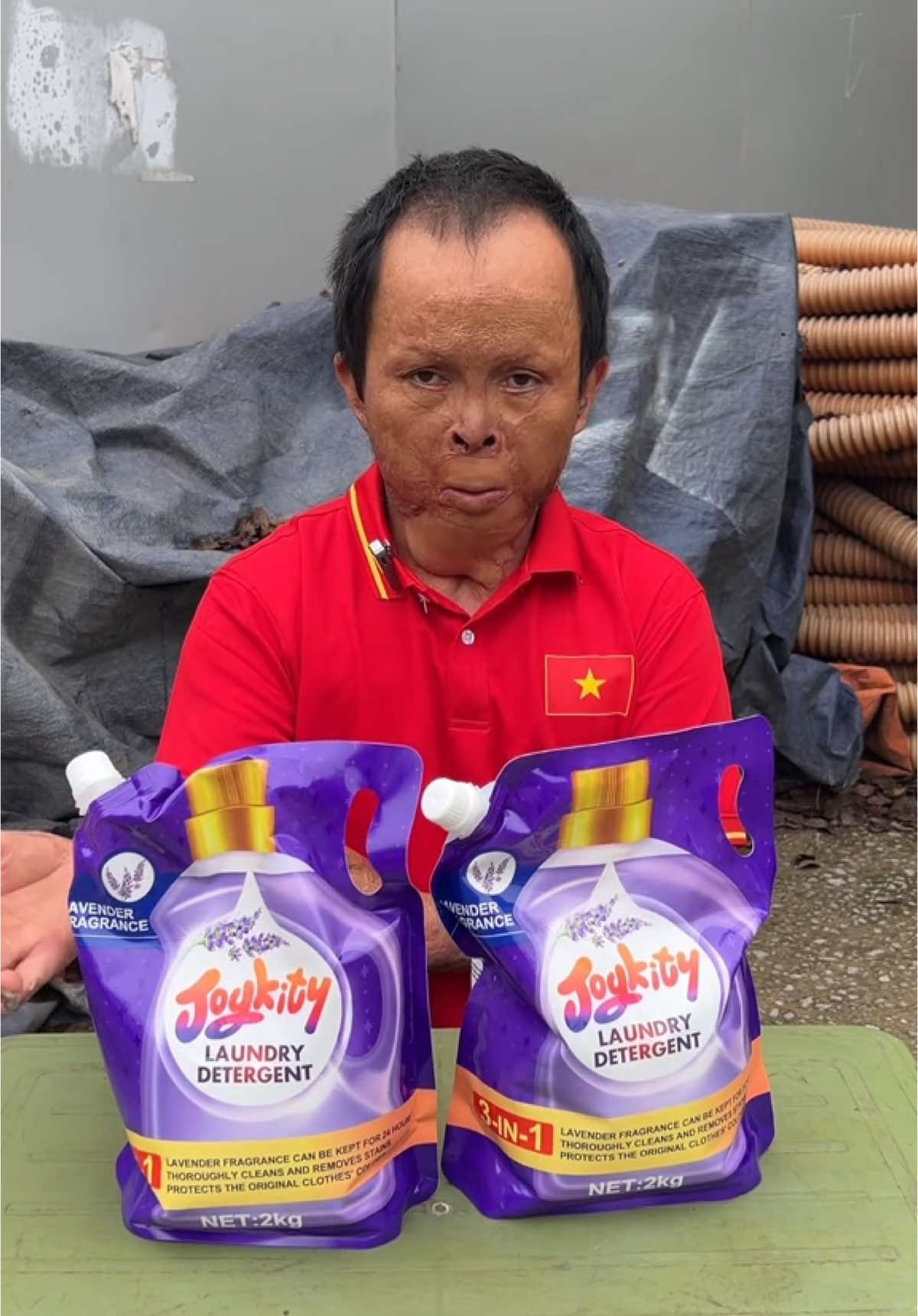 Nước giặt Joykity ạ. Em Khang cảm ơn các bác rất nhiều! #nuocgiat #joykity #xuhuong 