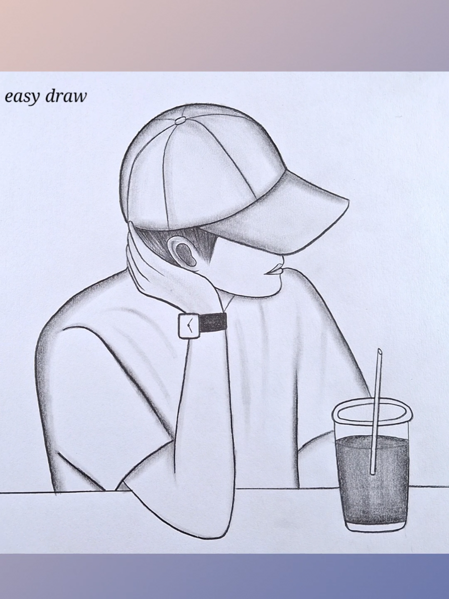 How to Draw A Boy wearing A Cap #Art #viral #trending #foruyou #foruoupage #boydrawing #pencildrawing #jeshart 