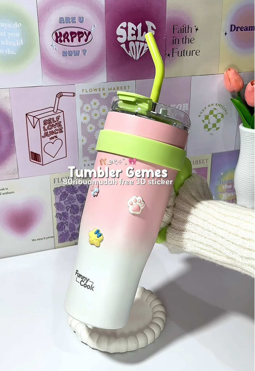 Tumbler gemes 1,2Liter tahan panas dingin under 100k 😍 @Funnycook.Indonesia  #tumbler #botolminum #tumbleraesthetic #fyp 