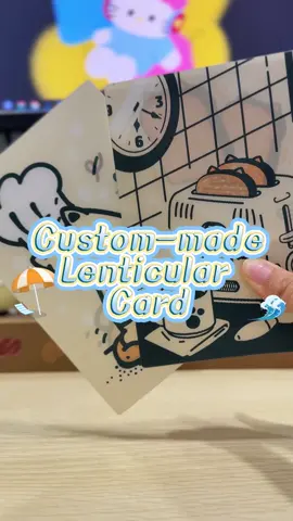 For static cardstock and dynamic effects, come to me to customize lenticular cards!#customize #manufacturing #manu #charm #printing #custom #fyp #PVC #keychain #merch