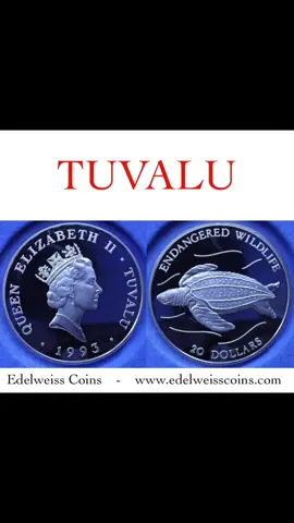 🇹🇻 TUVALU - 20 dollars 1993 #coin #monedas #Münzen #moneta #Tuvalu #silver #plata #argent #argento #dollar #dolar #1993 #ElizabethII #IsabelII #turtle #tortuga #Schildkröte #tortue #tartaruga #money #dinero #geld #soldi #EdelweissCoins