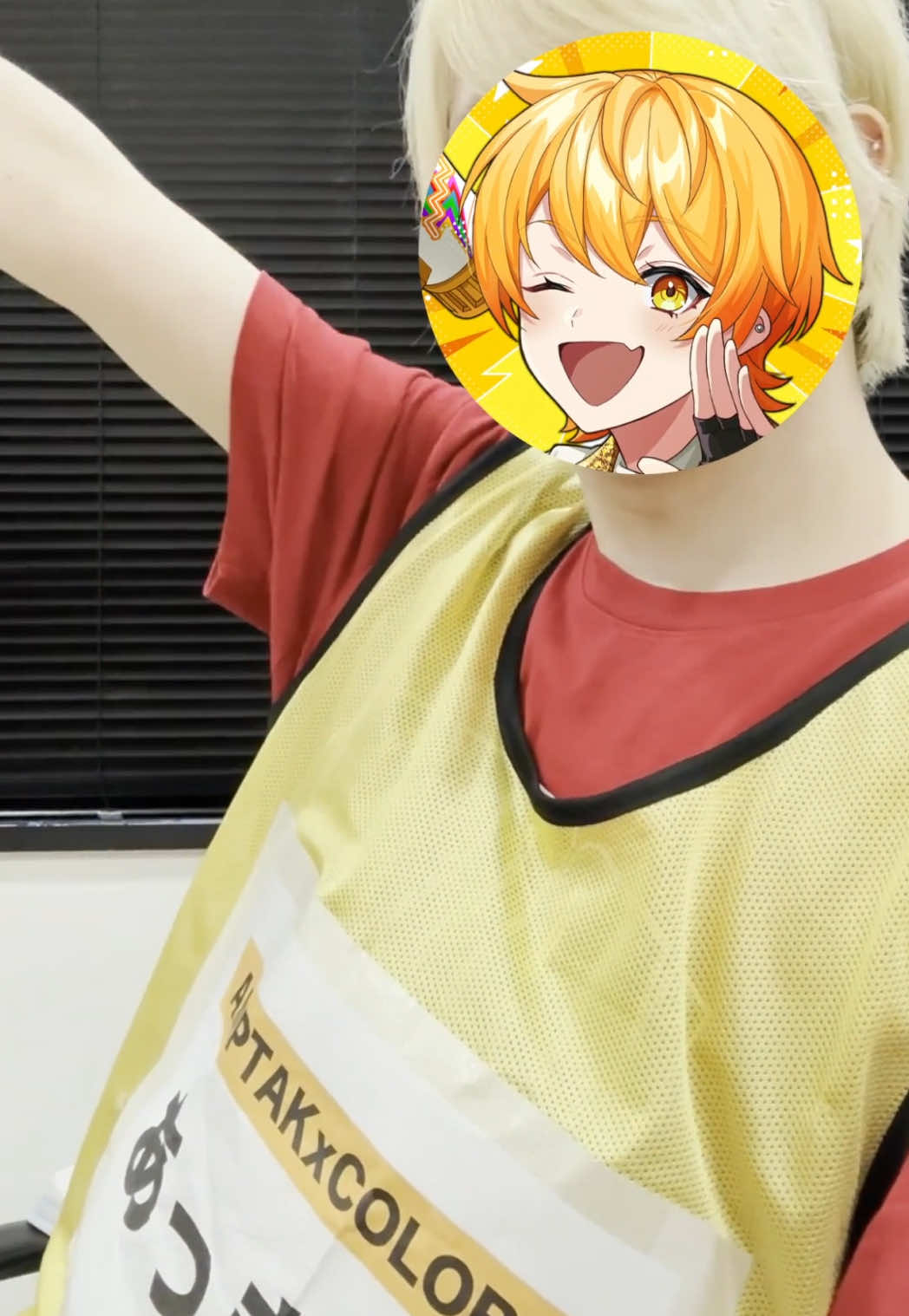 ビブス着るとバスケしたくなる #からつけあっきぃ #あっきぃ #AMPTAK AMPTAKぴあアリーナ77パー 