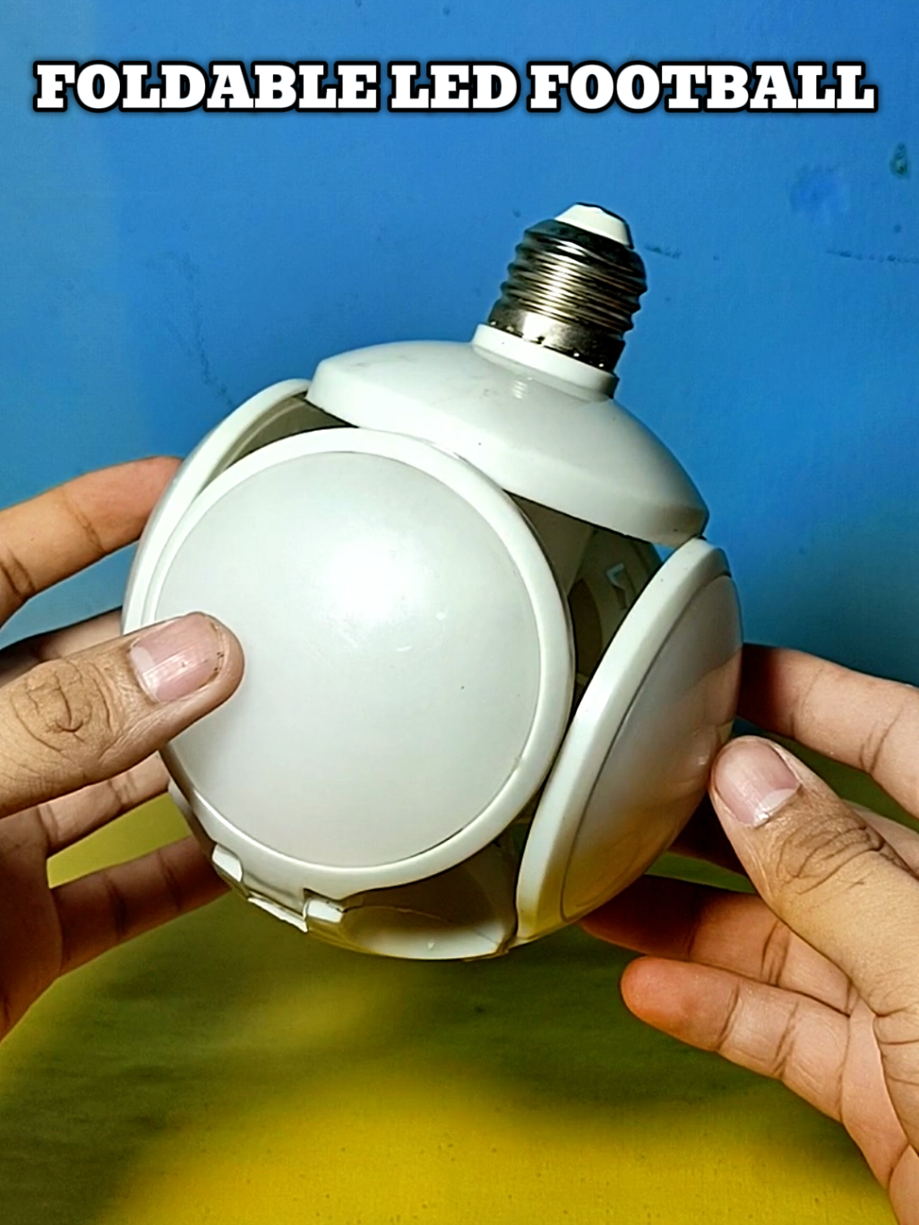 Foldable Football UFO Led 360 #fanblade #ledlightbulb #lightbulbblade #electricitysaver #budolfinds #mustbuy #affordable #pangbahay #creatorsearchinsights #fypspotted #fypage #trending #viral #fyp #foryou #TikTokPromote #tiktokviralvideo #tiktokfyp 