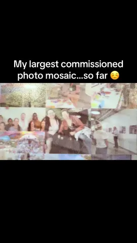 3.5ft by 5ft. 814 individual photos. #photomosaic #photography #moasic #fyp 