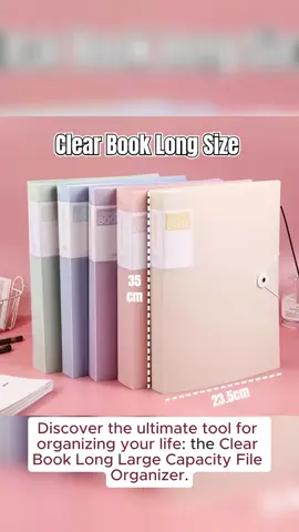 Clear Book Long Size #clearbook #folder #fileorganizer