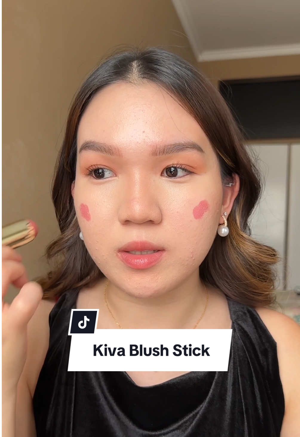 Replying to @mer✨  i actually like this more than expected 💜  kiva blush stick in rosy posy