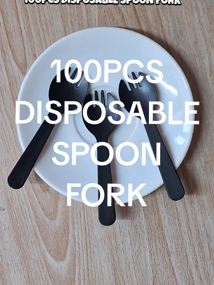 100PCS DISPOSABLE SPOON FORK  #100pcsdisposablespork #disposablespoonfork #murangdisposablespork #goodqualityspork #fruitfork #cakespoon 