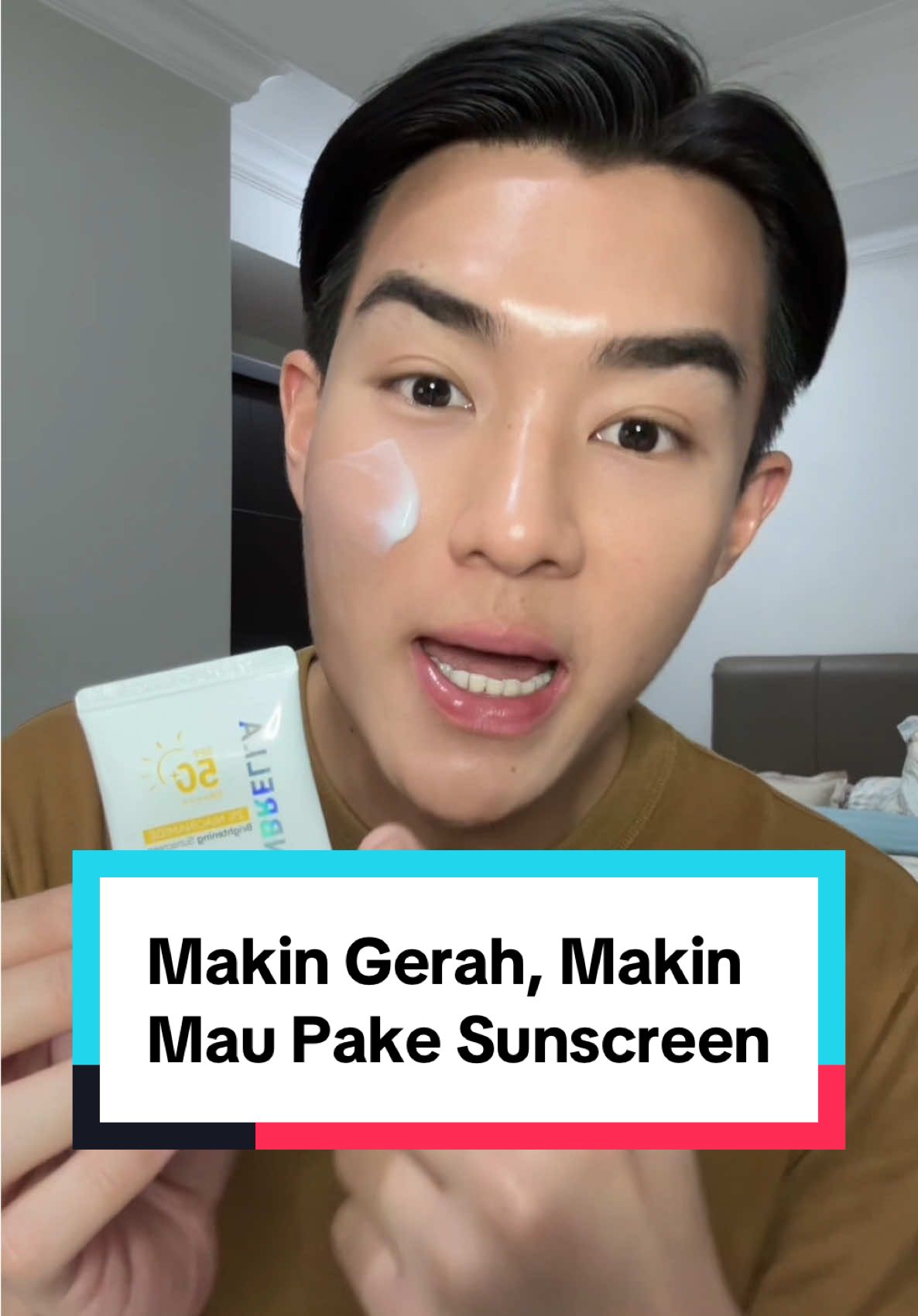 Siapa yang dikit2 gerah, kepanasan, keringetan kyk gue?! Plisss harus coba sunscreen ini, kena kulit langsung ademmm ❄️❄️❄️ #sunscreenviral #sunbrellasunscreen
