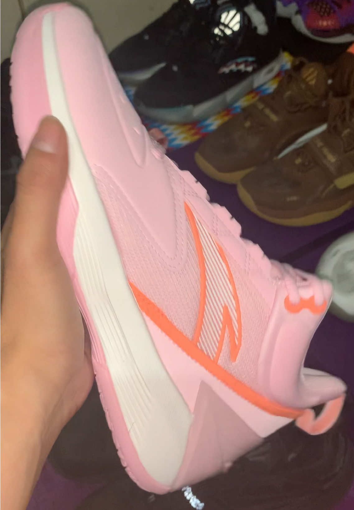 Anta Attack BM #anta #kyrie #basketballshoes #pink #shoes 