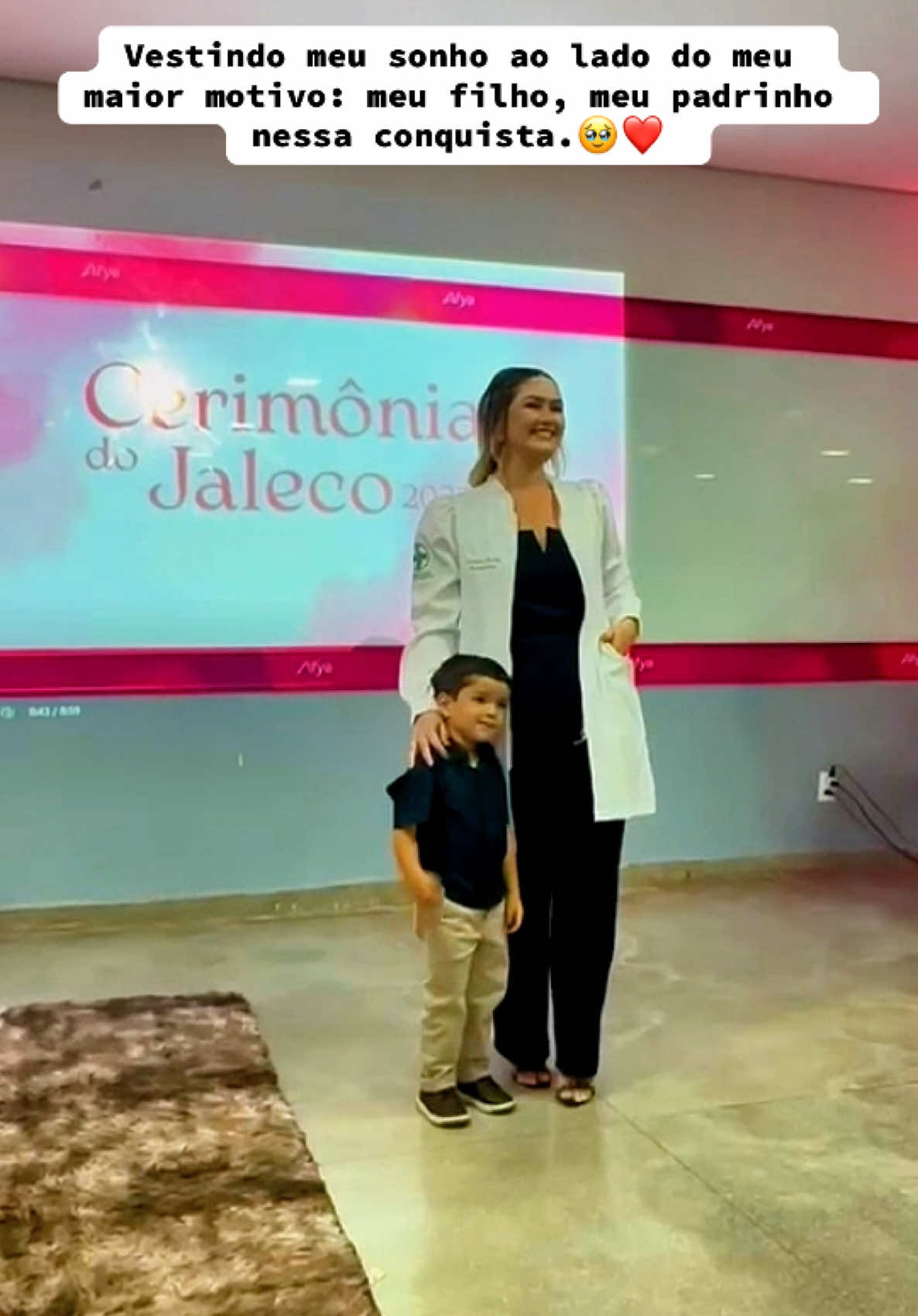 Cerimônia do jaleco.🤍 #cerimoniadojaleco #filho