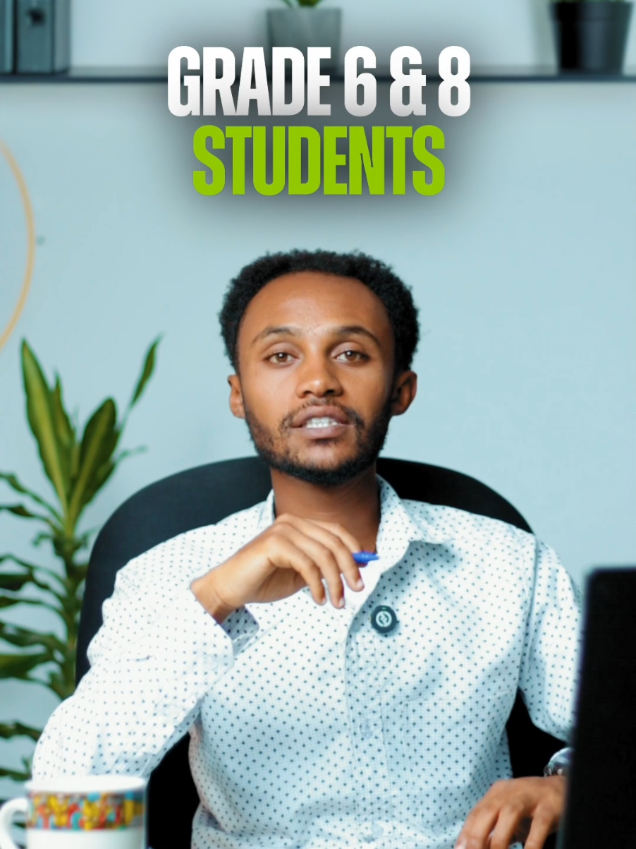 B.O.T is offering a special package for grade 6 & 8 students for ministry exam. #ethiopian_tik_tok #brightonlinetutors #onlinetutoring #grade6 #grade8 #ministry #exam 