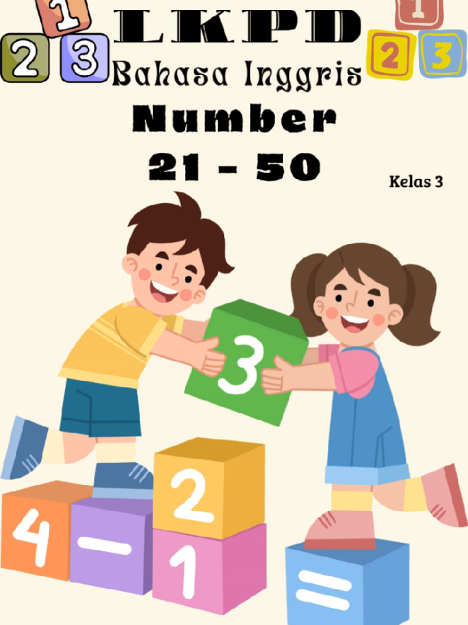LKPD BAHASA INGGRIS *NUMBER 21-50* CLASS 3 #guru #sd #indonesiamaju #lkpd #bahasainggris #kelas3 #fyp #masukberanda 