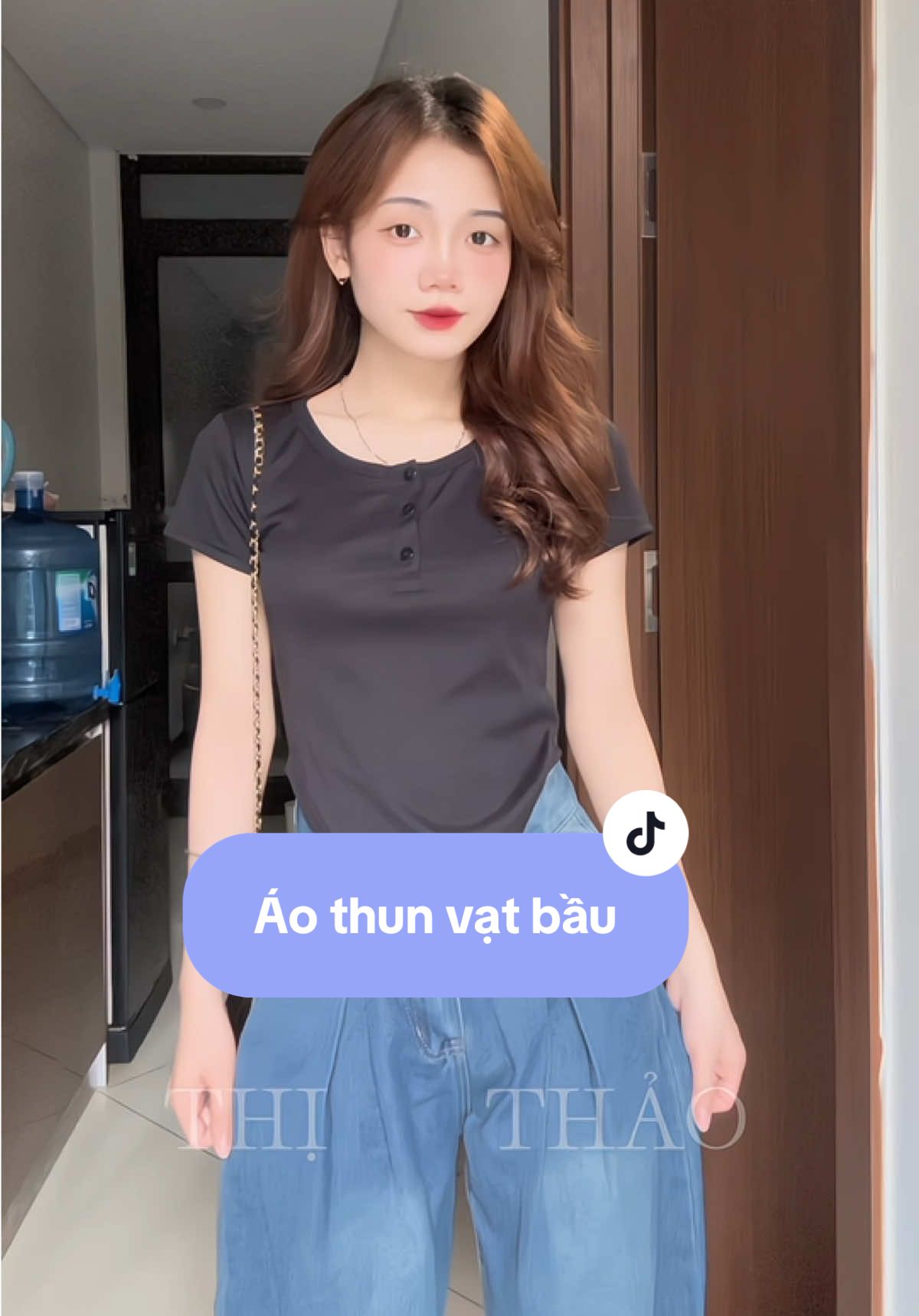 Áo thun vạt bầu mặc tôn dáng #fyp #viral #outfit #aothun #ranshi #review #xuhuong 
