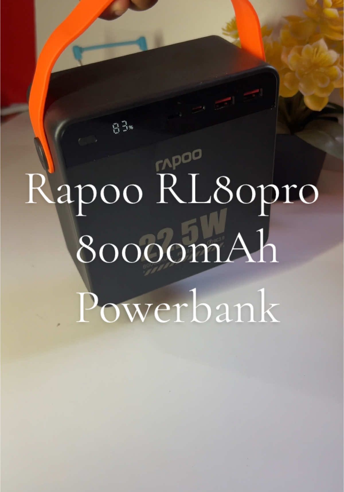 Rapoo RL80pro 80000mAh Powerbank #rapoopowerbank #powerbank80000mah  #rl80pro 