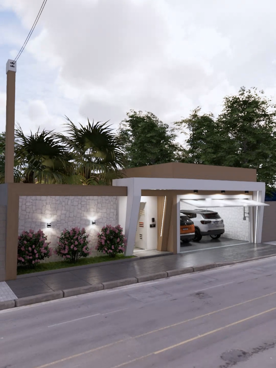 completo dessa casa com 3 quartos, sendo um suíte com piscina, projetado para um terreno 12x25  Projeto Autoral #fachadasdecasas #fachadasmodernas #fachada #arquiteturaedesign #ArquiteturaModerna #arquitetura #arquiteturadeinteriores #sketchup #enscape #render #rendering #archviz #design #interiordesign #architetto #arquiteturabrasileira #projetocompleto 