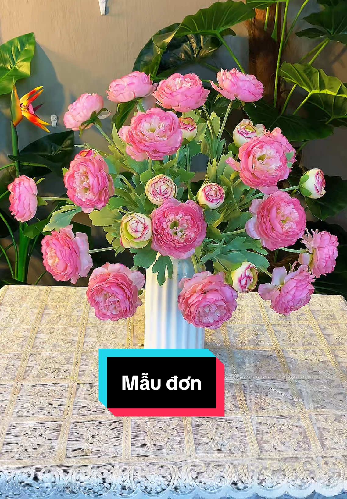 Nhận đơn 7 cành hoa của c khách #hoaluathanhxuan #maudon #hoa #hoamaudon #hoagia