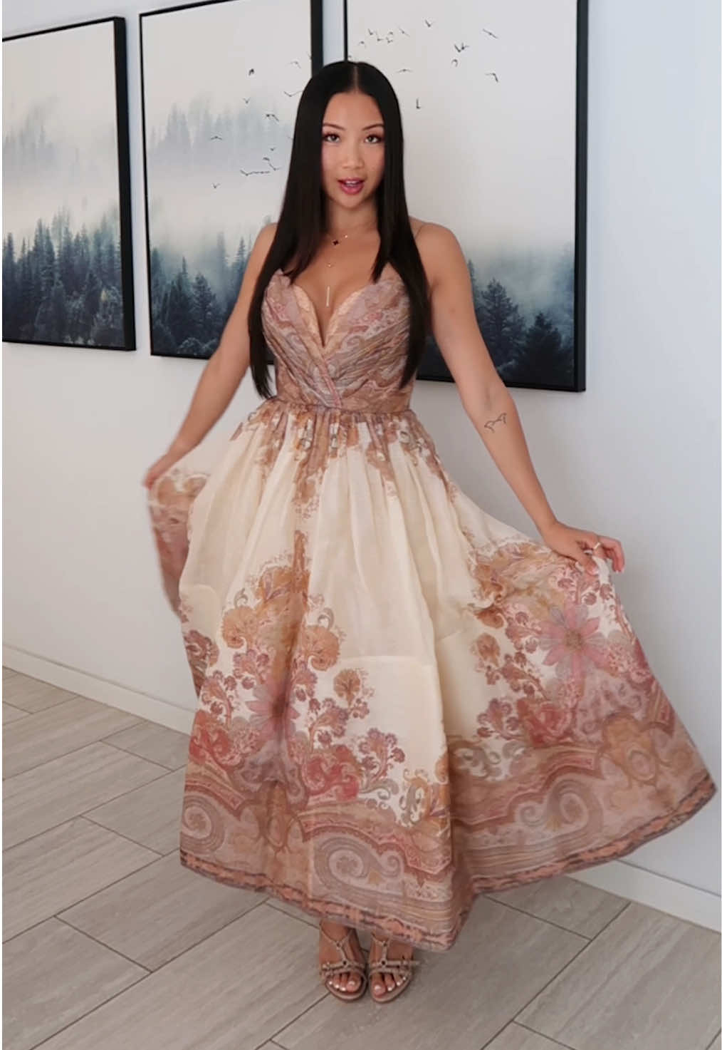 The summer maxi of my dreams 🤎 #boho #bohochic #zimmermann #zimmermanndress #OOTD #outfitinspo #summerdress #SummerFashion #summervibes #maxidress #fashiontok #fitcheck 