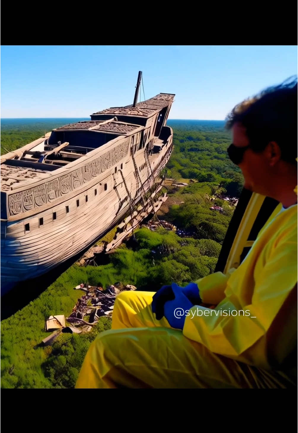 Scientists Discover Massive Boat Deep in the Forest! Leaked Footage. #forestfinds #forestmystery #noahsark #arkofnoah #ancientcivilizations #ancientsecrets #lostship #lostrelics #conspiracy #conspiracytherory #alien #ufo #ancientcivilizations #horror #scary #creepypasta #creepytok #fyp #trending #foryou #aliens #tiktokviral #ai #trending #viral #viralvideo #extraterrestres #sybervisions_