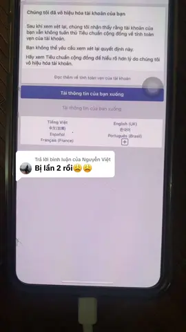 Trả lời @Nguyễn Việt bị vô hiệu hoá vĩnh viễn#xuhuong 