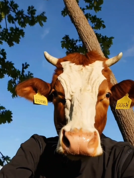 krowa wlazła na drzewo #krowa #chillszin #viral #dc 