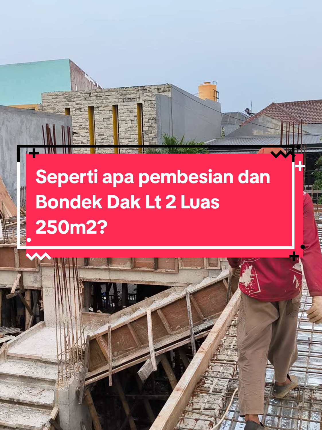Proses pengeraman dan pemasangan bondek beton dak lt 2 untuk bangunan rumah seluas 250m2 #bekisting #rumah #proyek #rumahminimalis #tekniksipil #dynamix #cor 