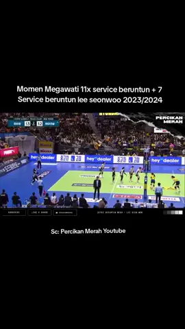 Momen Megawati 11x service beruntun + 7  Service beruntun lee seonwoo (Redsparks vs HH kvl 2023/2024) #leesoyoung #megawatihangestri #megawativoliputri #yeumhyeseon #gia #parkeunjin #junghoyoung #leeseonwoo #nohran #jungkwanjang #jkj #redsparks #redsparkskorea #kovo #kovovleague #kovovleague2024 #volley #korea #fyp #fypシ゚ #fyppp #fypdong 