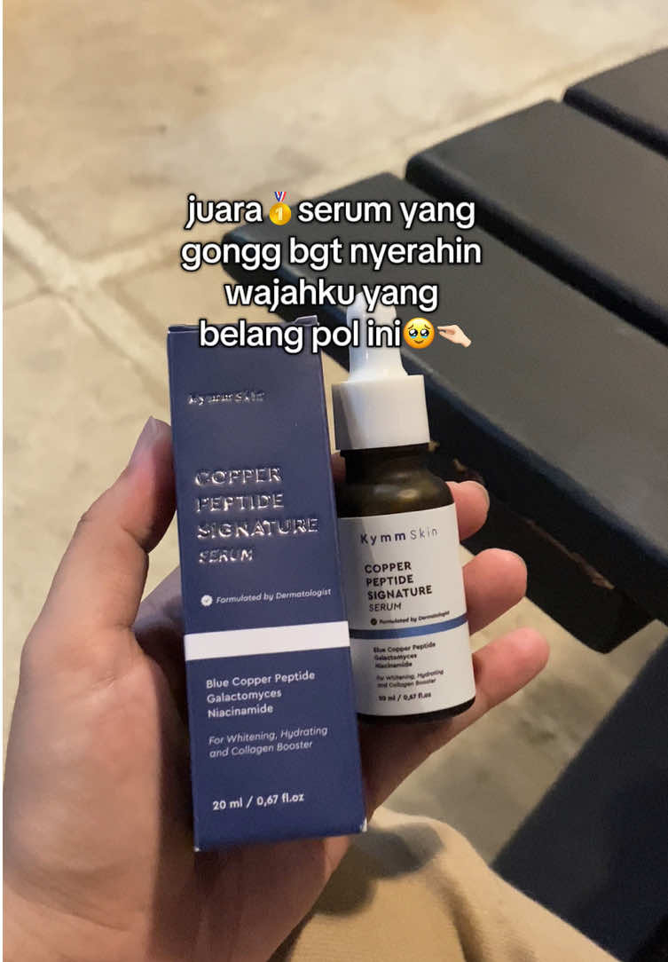 yang udah tau manfaat kandungan copper peptide pasti ga ragu untuk cobain serum ini😋👋🏻✨ #kymmskin #kymmskinofficial #copperpeptide 