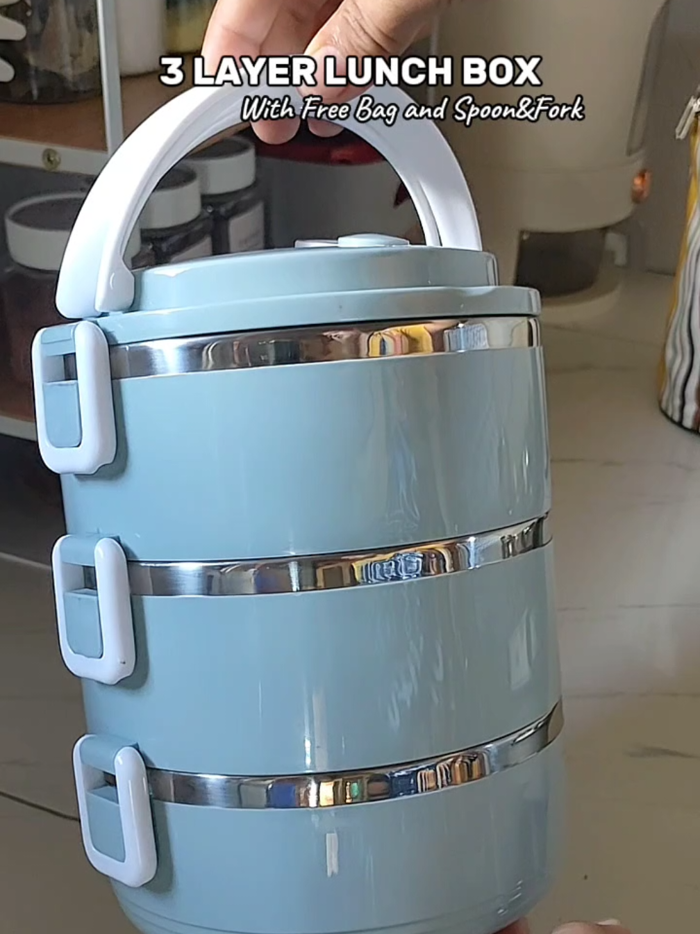 very affordable na baunan.3 layer na kaya marami ka ng mailalagay.#lunchbox #stackablelunchbox #baunan #lunchboxideas #lunchboxforwork #fyp 