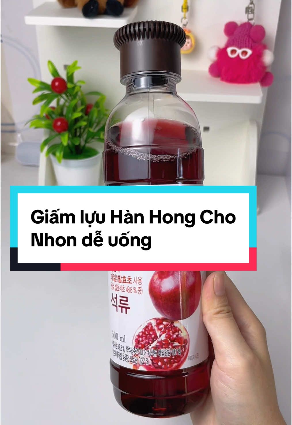 Giấm lựu Hàn Hong Cho dễ uống k gắt cổ #tieungocreview #giamluu #giamluuhongcho #giamluuhanquoc #giấmtáo #giấm #giamluuhuuco 